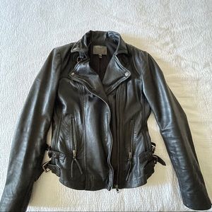 Muubaa Black Leather Jacket